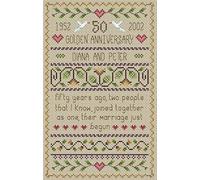 Little Dove Designs Golden Wedding Anniversary Cross Stitch Kit