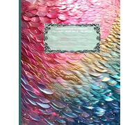 LITTLE DRAGON Quetzelcoatl Feathered Reptile *COMPOSITION NOTEBOOK JOURNAL DIARY ART SKETCH BOOK Draco Serpent Dinosaur Naga Coatl Wyrm Rainbow Jewel ... OFFICE SUPPLY*Homeschool University