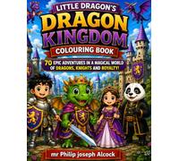 Little Dragon’s Dragon Kingdom Colouring Book for Kids Ages 6-9: 70 Fun Anime-Style Fantasy Adventures with Dragons, Knights, Castles, Kings, Queens, ... Dragon and Friends: Worlds of Adventure)