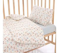 Little Dreams Girls 100% Cotton Baby Duvet Cover Set 100x150 cm - Printed