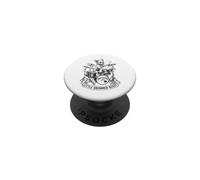 Little Drummer Beast Paw-cussion Vintage Rock Dog Engraving PopSockets Adhesive PopGrip