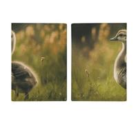 Little Duck in The Field Passport Holder Cover PU Leather Waterproof Passport Case Travel Wallet with Credit Card Slots for Women Men, style, 20.3x13.8cm