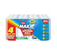 Little Duck Maxx 3 Ply Jumbo Kitchen Towel 20 Rolls, Light Weight, Super Absorbent, Extra Large Sheets, All Purpose Home & Office Roll
