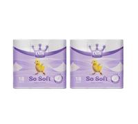 Little Duck So Soft 3 Ply Toilet Rolls | Ultra Soft, Absorbent & Lightly Scented Bathroom Tissue | Luxury Toilet Paper for Sensitive Skin - (36 Rolls-Pk2)