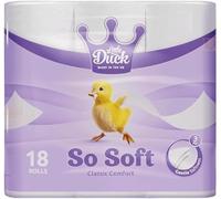 Little Duck So Soft 3 Ply Toilet Rolls - Ultra Soft & Absorbent Toilet Paper | Lightly Scented Bathroom Tissue for Sensitive Skin (18 Rolls- (Pack of 1))