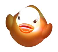 Little Ducks for Kids - Waterproof LED Pet Bath Ducks Flashing Light Function, Soft and Safe Silicone Body with Splash Proof Seal | Playmates p