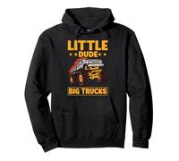 Little Dude Big Trucks Monster Truck Pullover Hoodie