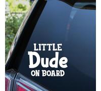 Little Dude On Board Sticker Baby Child Children Funny Car Decal