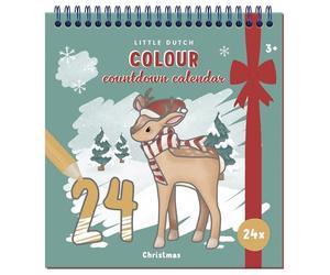 Little Dutch 126305 Advent Calendar Colouring Book/Colouring Book - Christmas