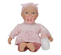 Little Dutch Lily 4581 Baby Doll 6-Piece Set (Doll Clothes, Dummy and Drinking Bottle) Blue Eyes and Soft Body - 36 cm - from 18 Months