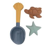 Little Dutch Ocean World Sand Play Set 3-Piece - Shovel and Moulds - Sand Toy Beach Toy Sandpit - for Boys from 18 Months