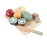 Little Dutch Wooden Fruit Set for Cutting, Kitchen Toy for Toddlers, Medium, Multicolored, Unisex
