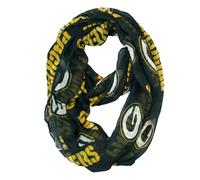 Littlearth NFL Green Bay Packers Sheer Infinity Scarf, One Size, Green