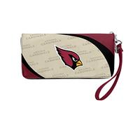 Little Earth Productions Littlearth NFL Arizona Cardinals Curve Zip Organizer Wallet, Team Color, 4” H x 8" W x 1” D, NFL Curve Zip Organizer Wallet