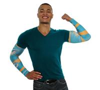 Little Earth Productions Littlearth NFL Miami Dolphins Strong Arms, Team Color, 17" Wrist to Bicep