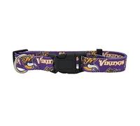 Little Earth Productions Littlearth NFL Minnesota Vikings Pet Collar, Team Color, Large
