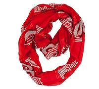 Little Earth Productions Littlearth womens NCAA Ohio State Buckeyes Sheer Infinity Scarf, Team Color, One Size