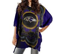 Little Earth Productions Littlearth Women's NFL Sheer Caftan with Flower Design, Team Color, One Size Fits Most Fans