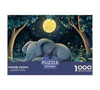 Little Elephant 1000 Pieces Jigsaw Puzzles For Adults Challenging Game Stress Relieving Entertainment Cultivate The Spirit of Teamwork for The Whole for Women, Gifts for Men 38x26cm/100
