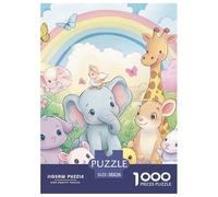 Little Elephant 1000 Pieces Premium Jigsaw for Adults Gifts Quirky, Abstract Design, Fun Details, Educational, Challenging Puzzle Games 38x26cm/1000pcs