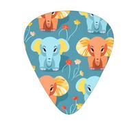 Little Elephant Blossom Printed guitar picks - three thicknesses: thin, medium and thick, suitable for electric guitar, bass and ukulele.