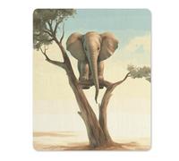 Little Elephant on Tree Mouse Pad Thin Mouse Mat 12.44
