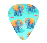 Little Elephant with Big Ears Guitar picks in thin, medium, and thick sizes, 12-piece set, suitable for electric guitar and various instruments