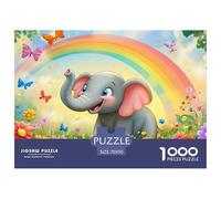 Little Elephant1000Piece JigsawPuzzleanimal ForAdults Colourful LargePiecePuzzles Age12+byth ThemeFlowersandBirds Fun, Challenging 70x50cm/1000pcs