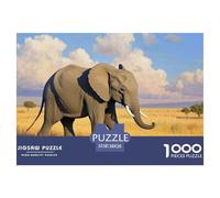 Little Elephant1000Pieces JigsawPuzzlesanimal ForAdults Colourful Brainteasing Age12+byth Challenging The Impossible Difficult Game Fun, Challenging 38x26cm/1000pcs