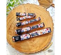 Little Enchanted Meadows Pet Pooch Boutique Floral Dog Collar. Size XS-M (Medium 32-50cm / 12.5-19.5 inch. 2cm wide)