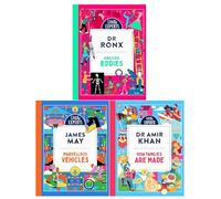 Little Experts Series 3 Books Collection Set (Marvellous Vehicles, Amazing Bodies, How Families are Made)