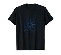 Little Explorer Adventure Compass Nursery Wall T-Shirt, Men, Black, XL