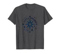 Little Explorer Adventure Compass Nursery Wall T-Shirt, Men, Dark Heather Grey, 3XL