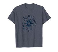 Little Explorer Adventure Compass Nursery Wall T-Shirt, Men, Heather Blue, 4XL