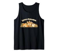 Little Explorer Fox Deer Owl Mushroom Forest Friends Tank Top