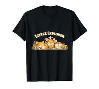 Little Explorer Fox Deer Owl Mushroom Forest Friends Value Graphic T-Shirt