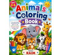 Little Explorers Animal Coloring Book: Fun and Easy Animal Coloring Pages for Kids Ages 3-6 | Cute Zoo, Farm, Jungle & Ocean Animals for Toddlers and Preschoolers