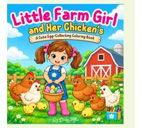 Little Farm Girl and Her Chickens: A Cute Egg-Collecting Coloring Book
