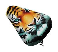 Little Fat Tiger Head Bike Seat Cushion Waterproof Bicycle Seat Cover with Drawstring Comfort Dustproof Rain Proof Protection Bike Seat for Outdoor Most Bicycles Mountain Road Bikes