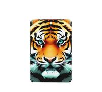 Little Fat Tiger Head Car Air Fresheners Cards Set of 4 Pieces, Long-Lasting Auto Aromatherapy Tablets Gifts Car Rearview Mirror Pendant Hanging Scented Cards for Wardrobe Bathroom