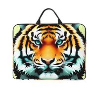 Little Fat Tiger Head Laptop Case 14 Inch Laptop Sleeve Computer Carrying Bag Shockproof Protective Notebook Case Portable Laptop Bag Waterproof Briefcase Bag for Men Women
