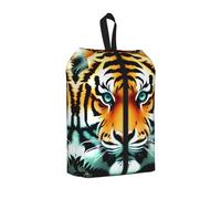 Little Fat Tiger Head Shoe Bag for Travel-Waterproof Shoe Organiser for Suitcase, 3 in 1 Storage Pouch for Gym Trainers
