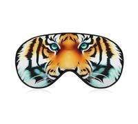 Little Fat Tiger Head Sleep Mask,Adjustable Strap Sleeping Mask, Complete Light Blocking Sleep Shade Cover,Soft Breathable Comfortable Blindfold for Women and Men