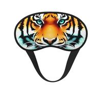 Little Fat Tiger Head Sleep Mask for Side Sleeper, Blackout Eye Mask for Women Men, Zero Pressure Sleeping Masks Soft Breathable Eye Cover Comfortable Blindfold Eyeshade for Night Sleep