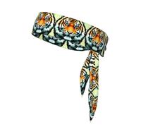 Little fat tiger head Sports headband for outdoor running, mountain climbing and cycling forehead protection