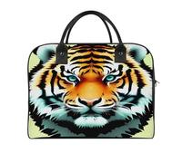 Little Fat Tiger Head Travel Duffel Bag with Dual Zipper Lightweight Weekender Overnight Bag Portable Carry on Tote Bag for Men Women Reusable Storage Handbag for Travel