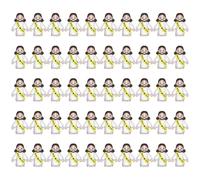 Little Figures, 50 Pcs Mini Loves You Figurines in Bulk, Tiny Christ For Easter Stuffers, Egg Sunday Statues Sch