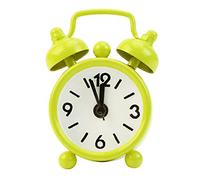 little finger Practical Lovely Exquisite Classic Home Cute Battery Operated Analog Mini Round Bedside Desk Alarm Clock