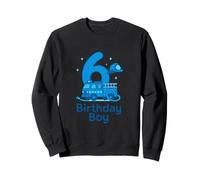 Little Firefighter 6th Birthday Art Sweatshirt