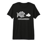 Little Fish Eat Big Fish Organize Unity Teamwork Vintage Premium T-Shirt